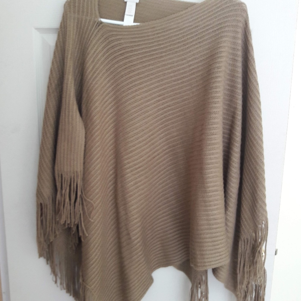 Neutral Knit Shawl